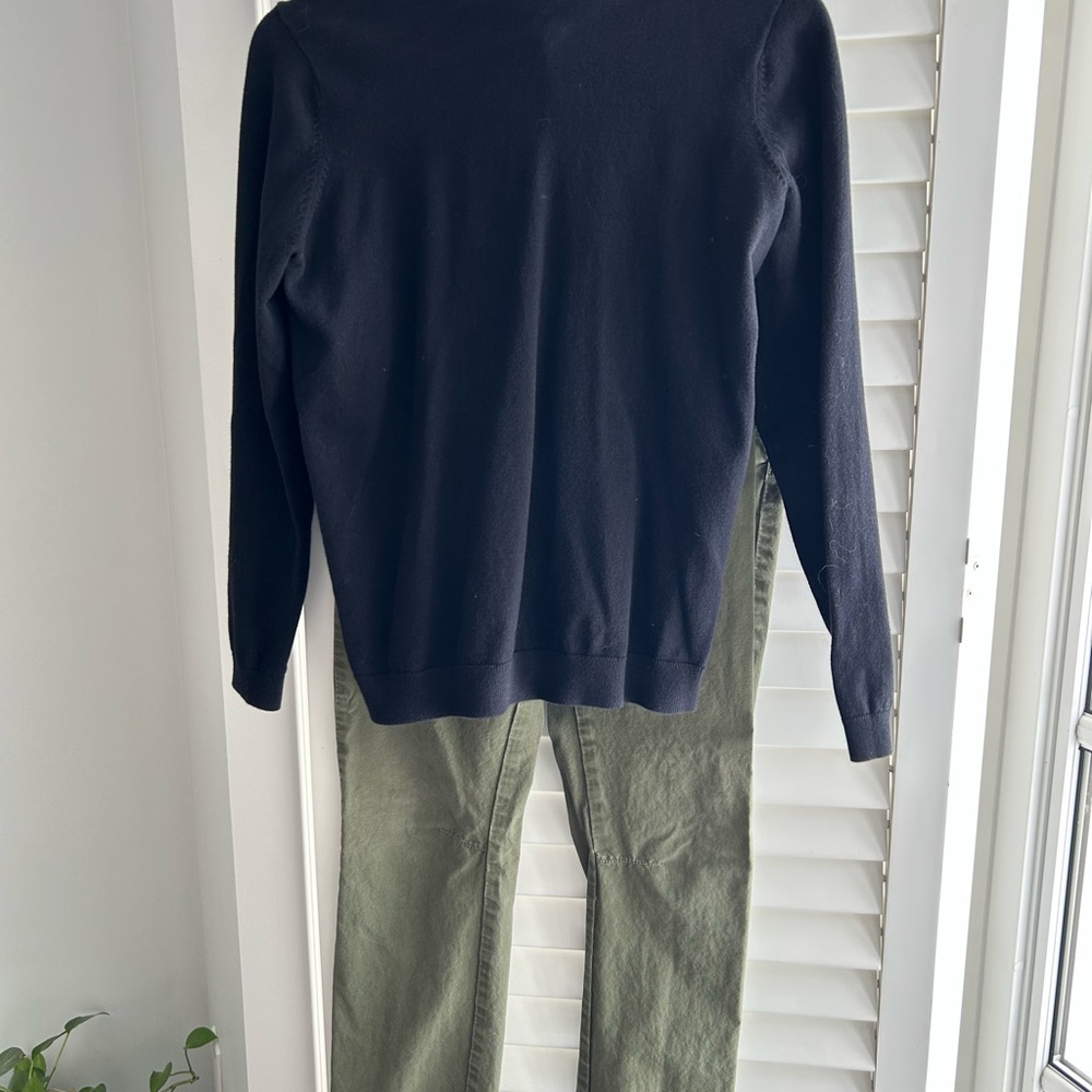 Boys black turtleneck/olive pant set. Sz 13